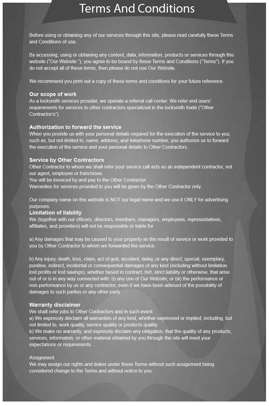 Kirkland Lock And Locksmith, Kirkland, WA 425-492-9156 - terms-and-condition-n-16